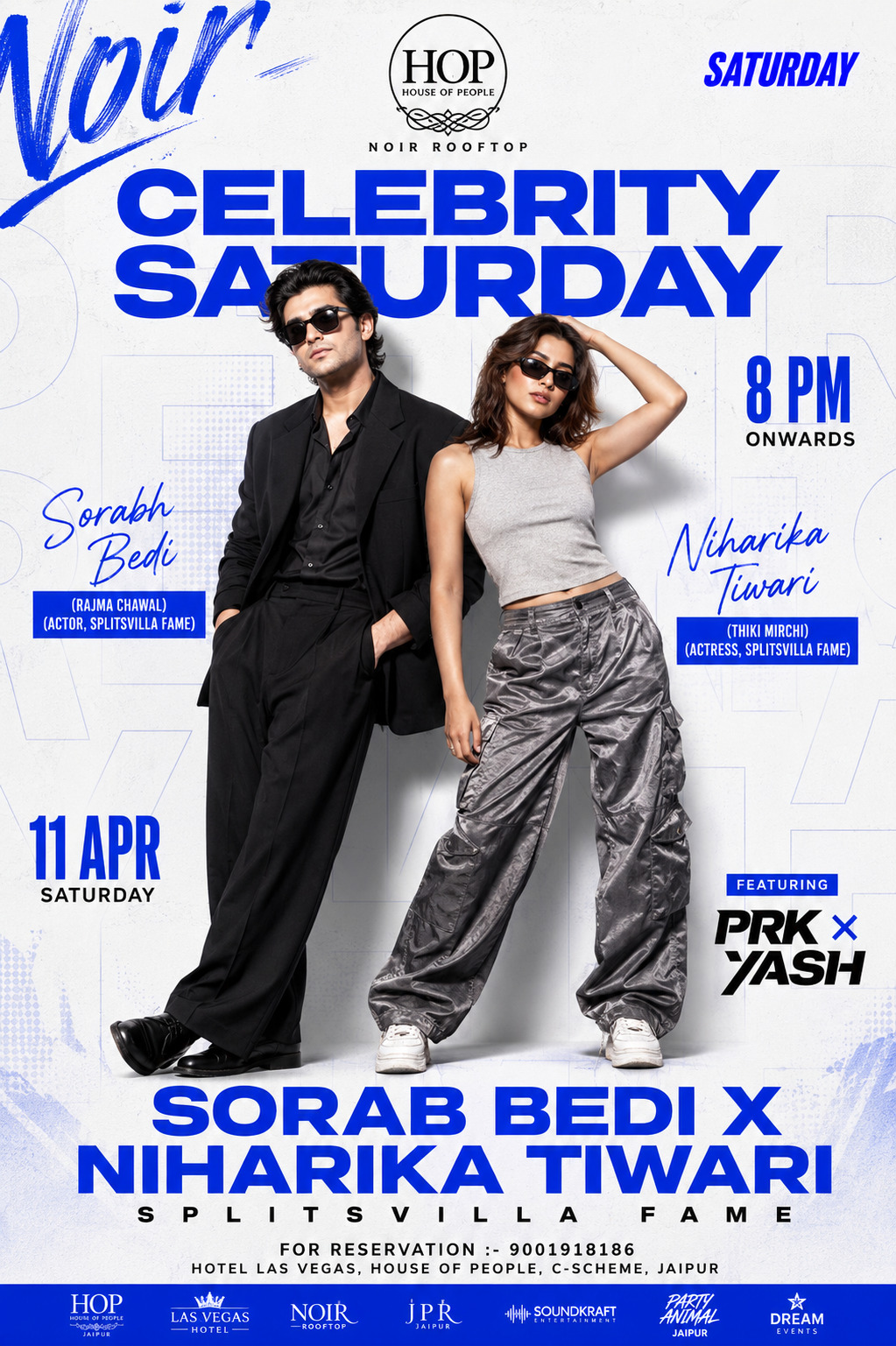 Celebrity Saturday Rooftop Party Poster