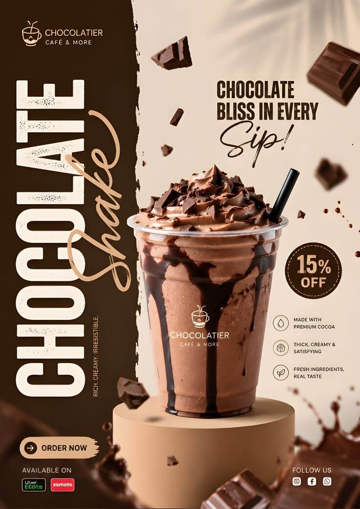 Chocolate Bliss Cafe Poster