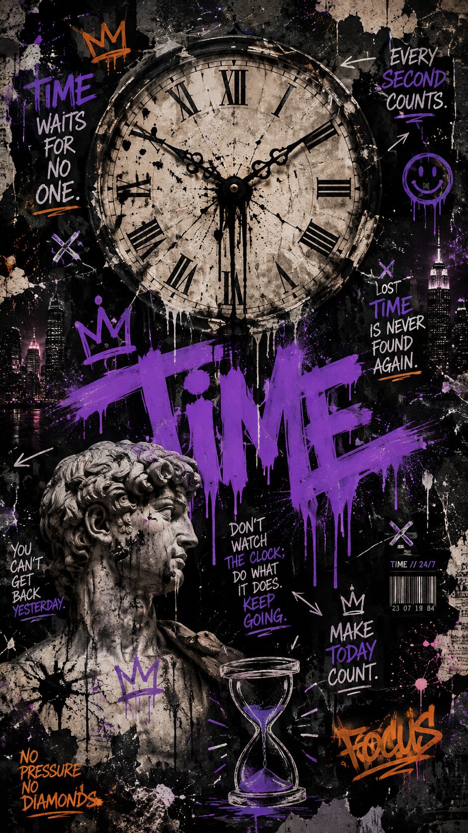 Graffiti Clock of Urgency
