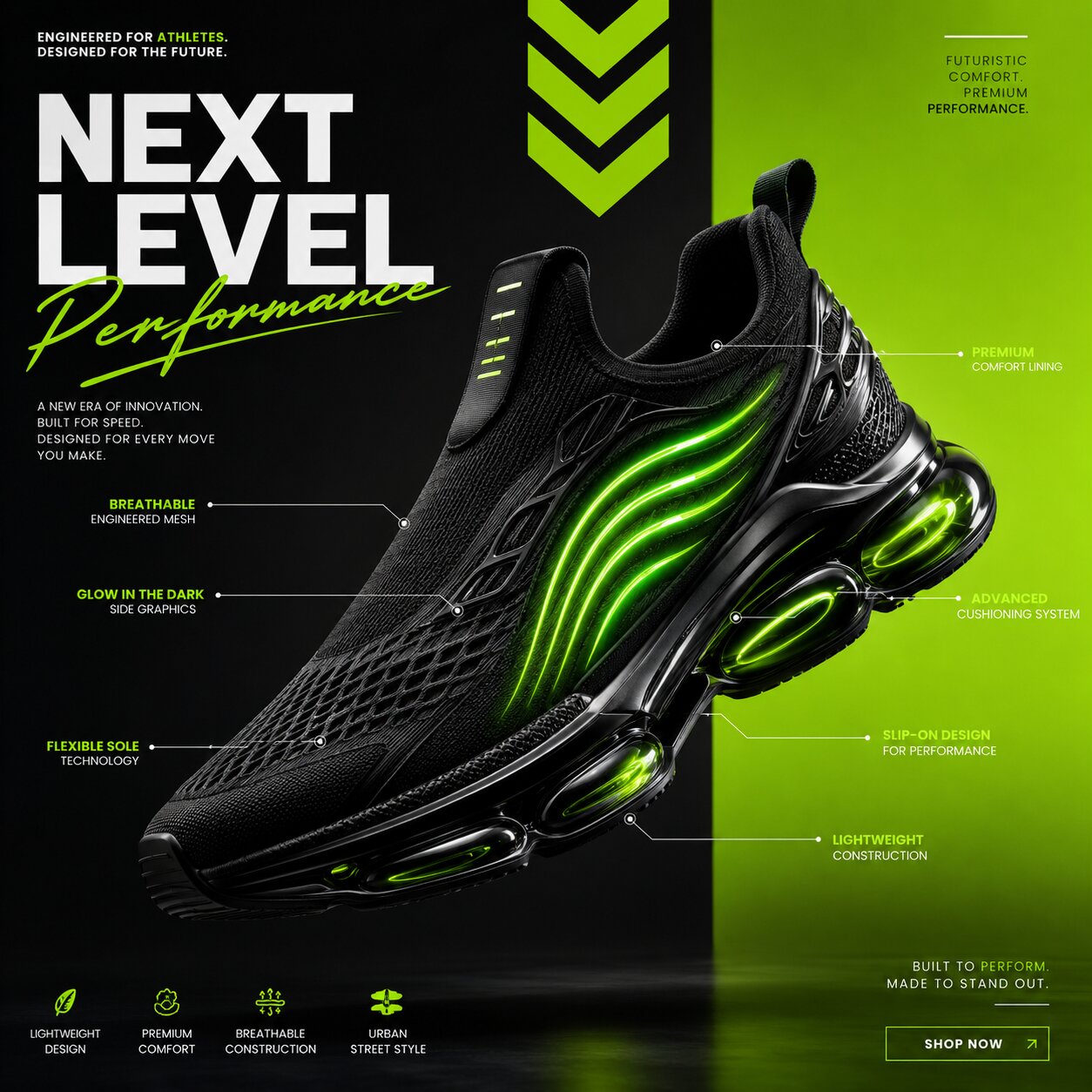 Next level performance sneaker design