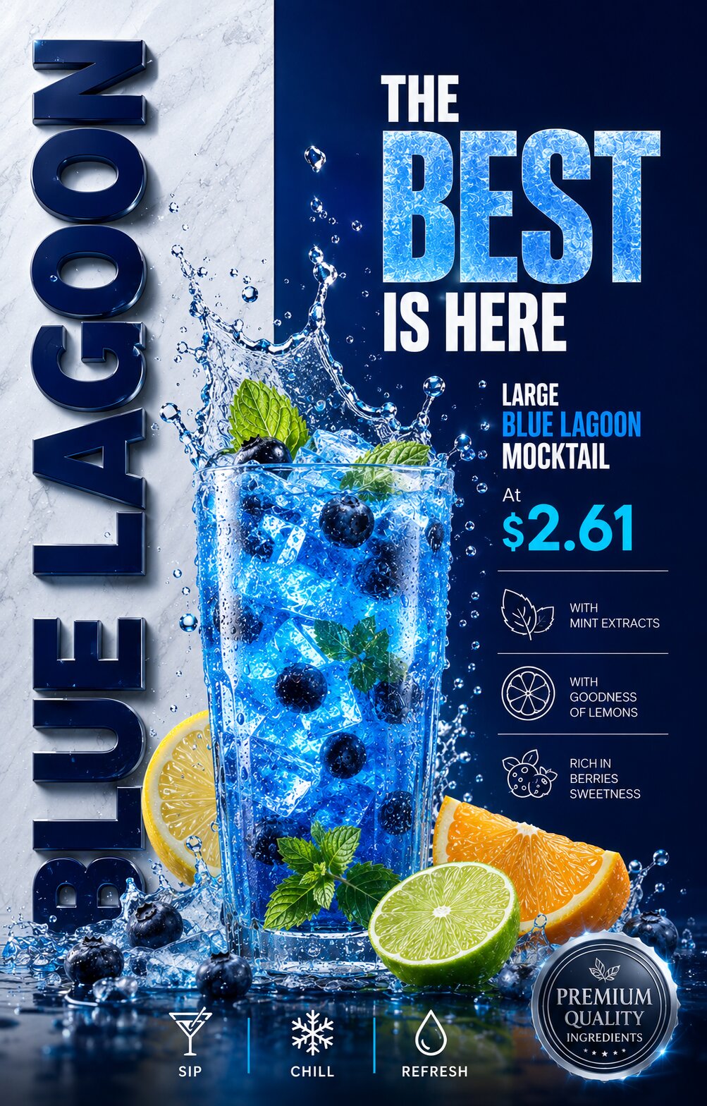 beverage advertising poster