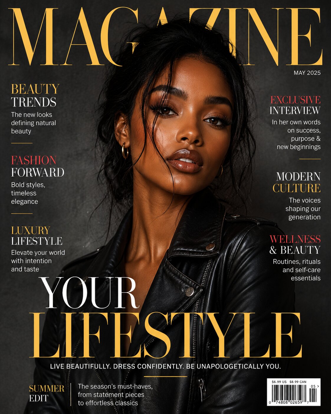 Premium Fashion & Lifestyle Magazine Cover
