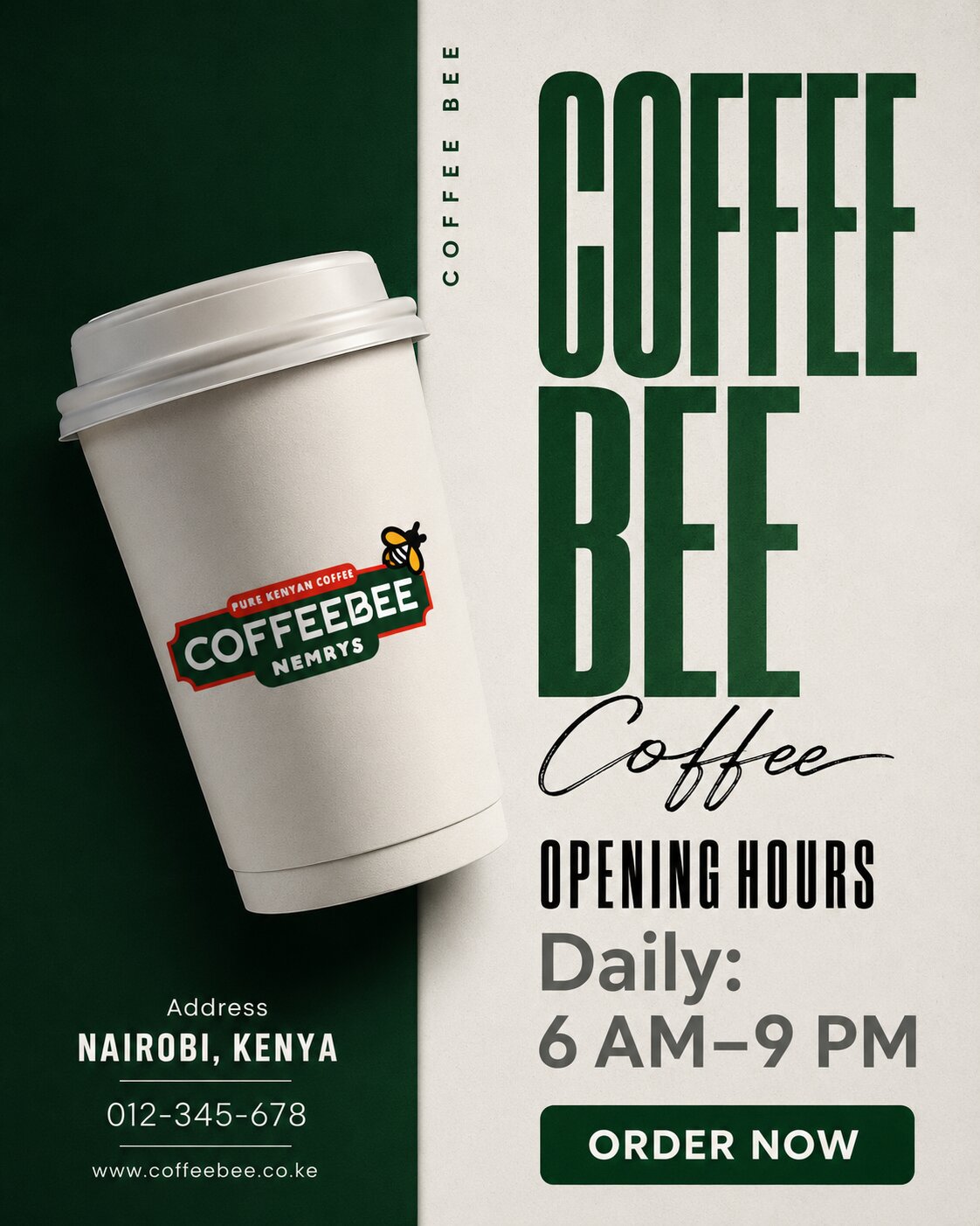 Starbucks Coffee Opening Poster detail